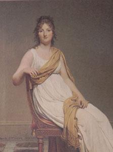 Jacques-Louis  David Madame de Verninac,nee Henriette Delacroix,Sister of Eugene Delacroix,date Anno Septimo (mk05) oil painting image